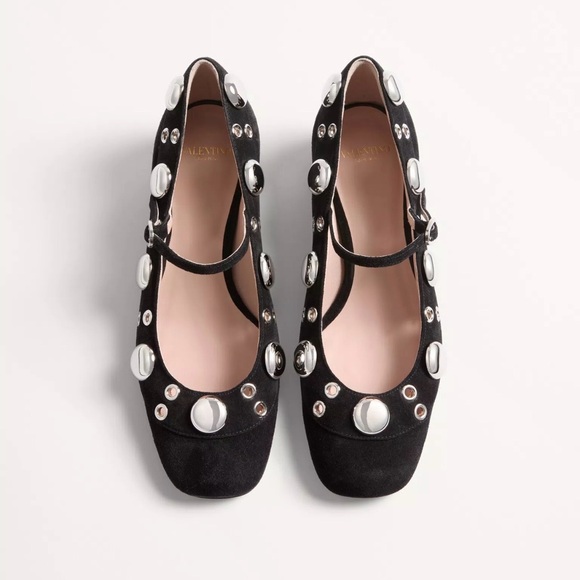 Valentino Garavani Nellcôte Mary Jane pump in split leather 37.5 NEW NIB - Picture 2 of 5